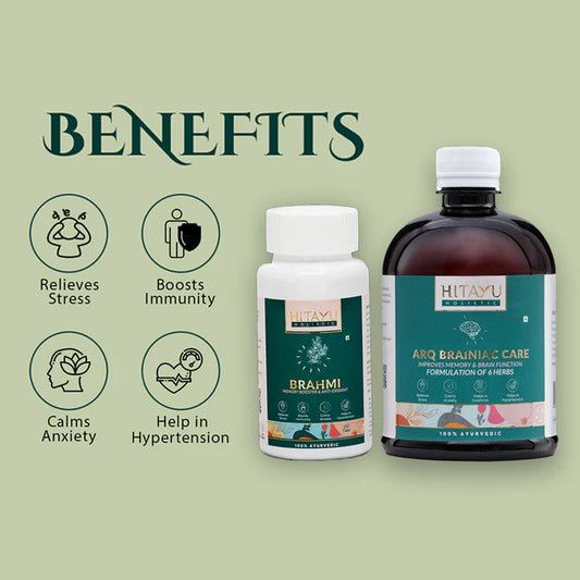 Brahmi + Arq Brainiac | Ayurvedic Support for Sleep, Focus & Mental Wellness