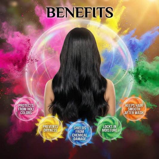 3-in-1 Ayurvedic Hair Oil + Veddhama Hair Serum | The Holi Hair Protection Combo