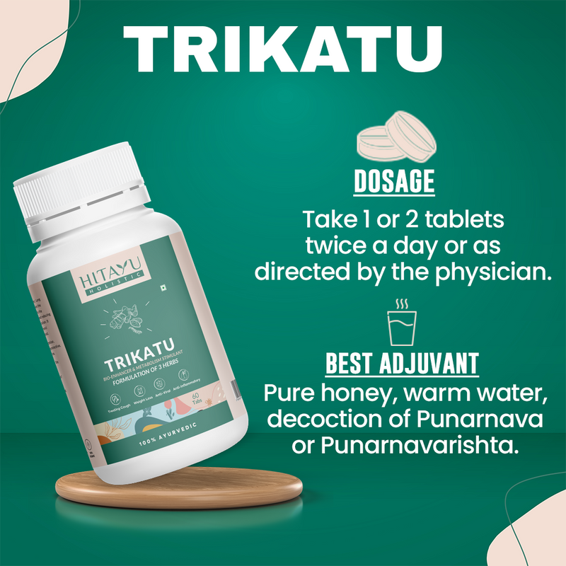 Trikatu Tablets | Ayurvedic Support for Digestion, Metabolism & Detox