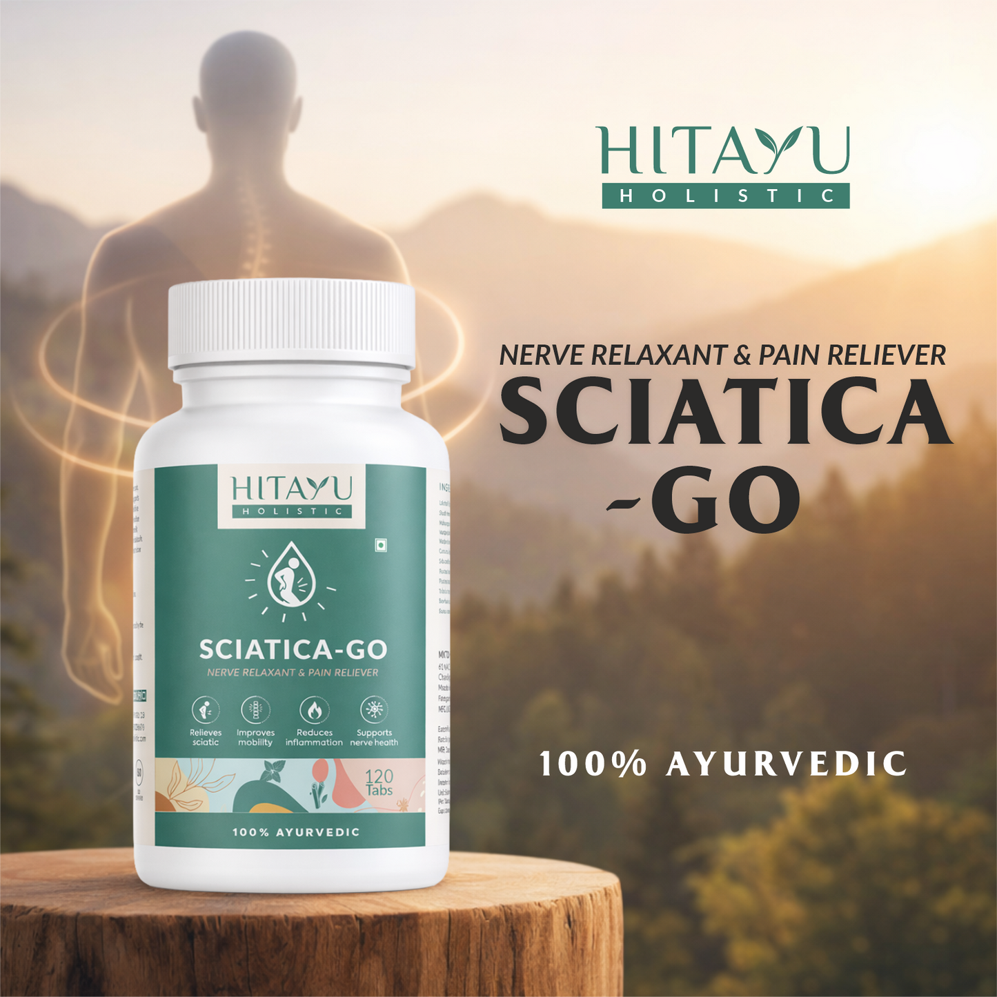 Sciatica Go | Ayurvedic Nerve & Mobility Wellness Support