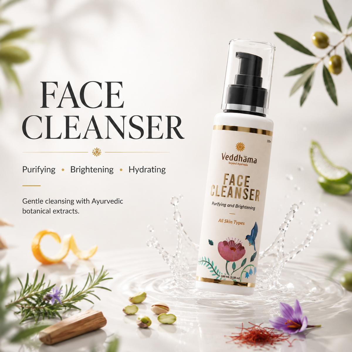 Face Cleanser | Gentle Cleanse + Glow + Hydration | 100% Natural