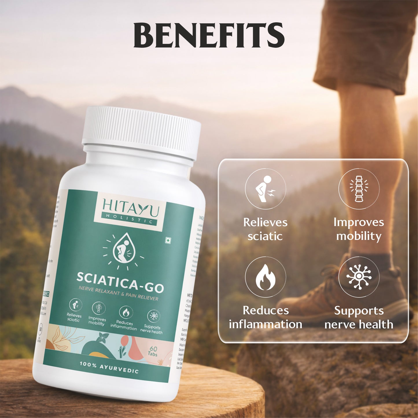 Sciatica Go + Spine Ojas Combo | Ayurvedic Spine & Nerve Wellness Combo