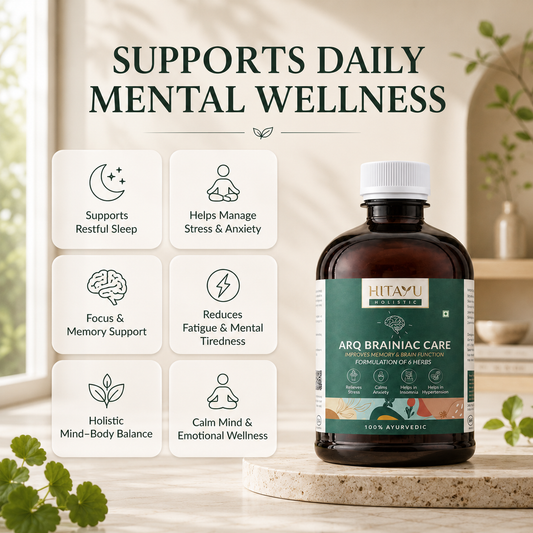 ARQ Brainiac Care | Ayurvedic Support for Stress, Sleep & Mental Wellness