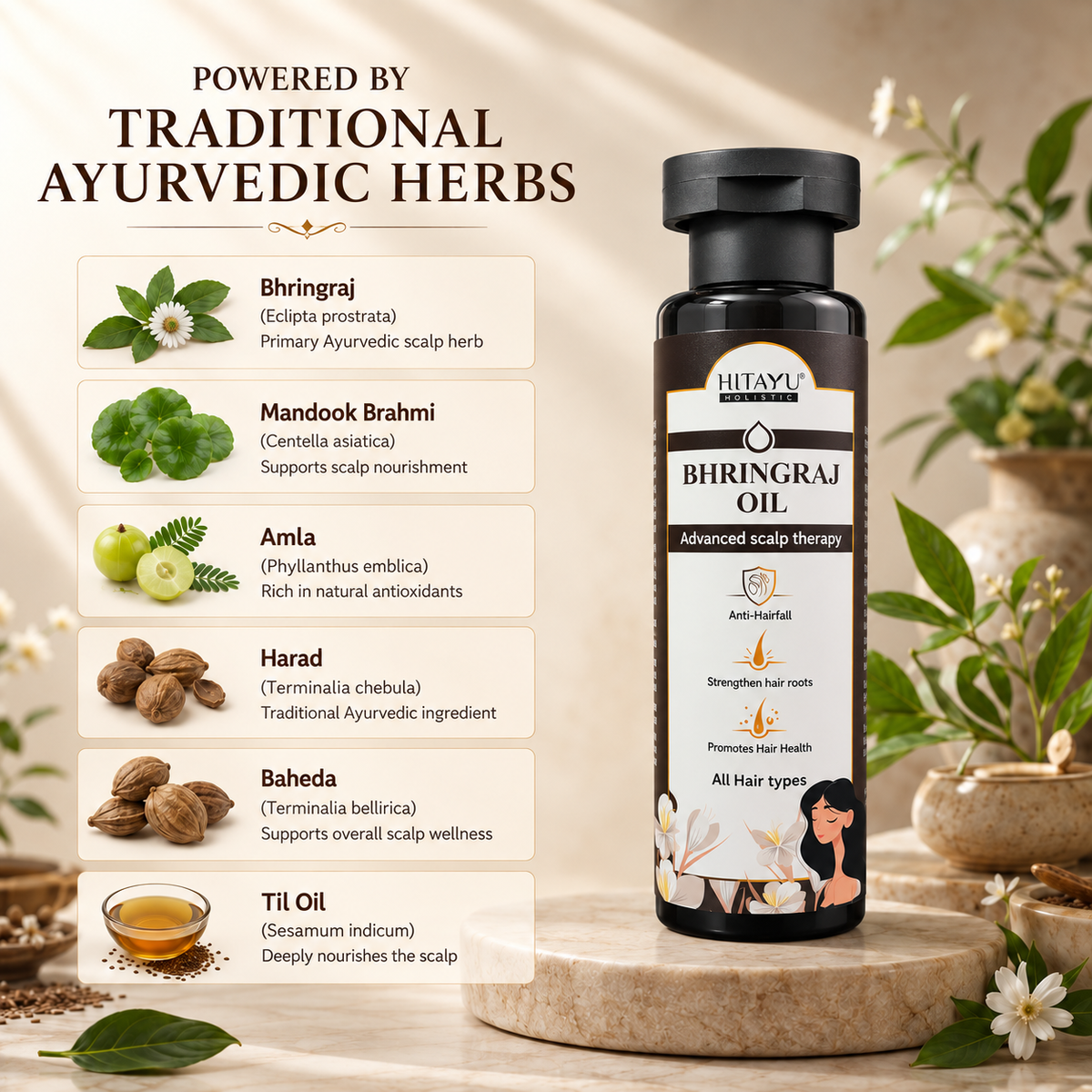 Bhringraj Oil | Strengthen Roots | 100ml