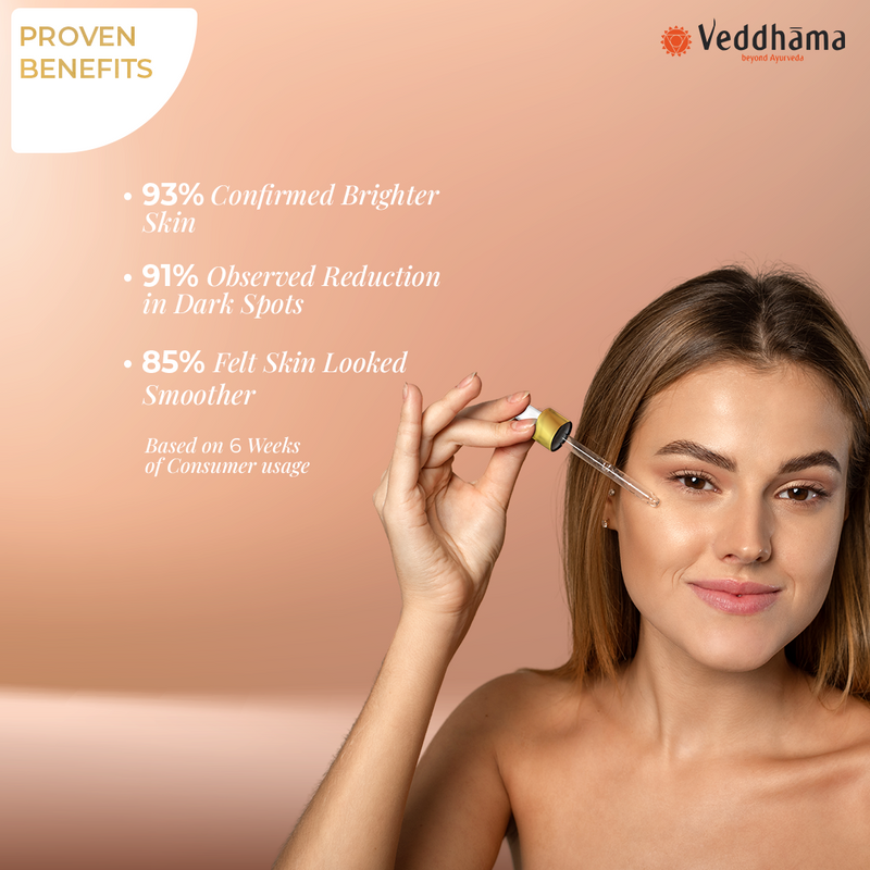 Ayurvedic Face Serum | Brightening + Collagen Boost | 100% Oil-Free