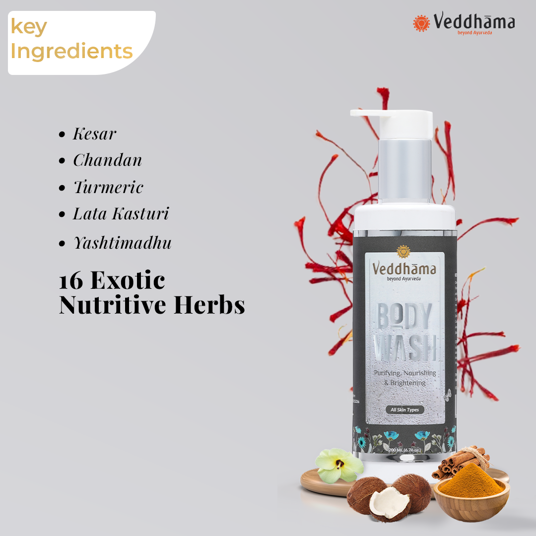 Ayurvedic Body Wash | Gentle Cleanse + Hydration + Glow | 100% Natural