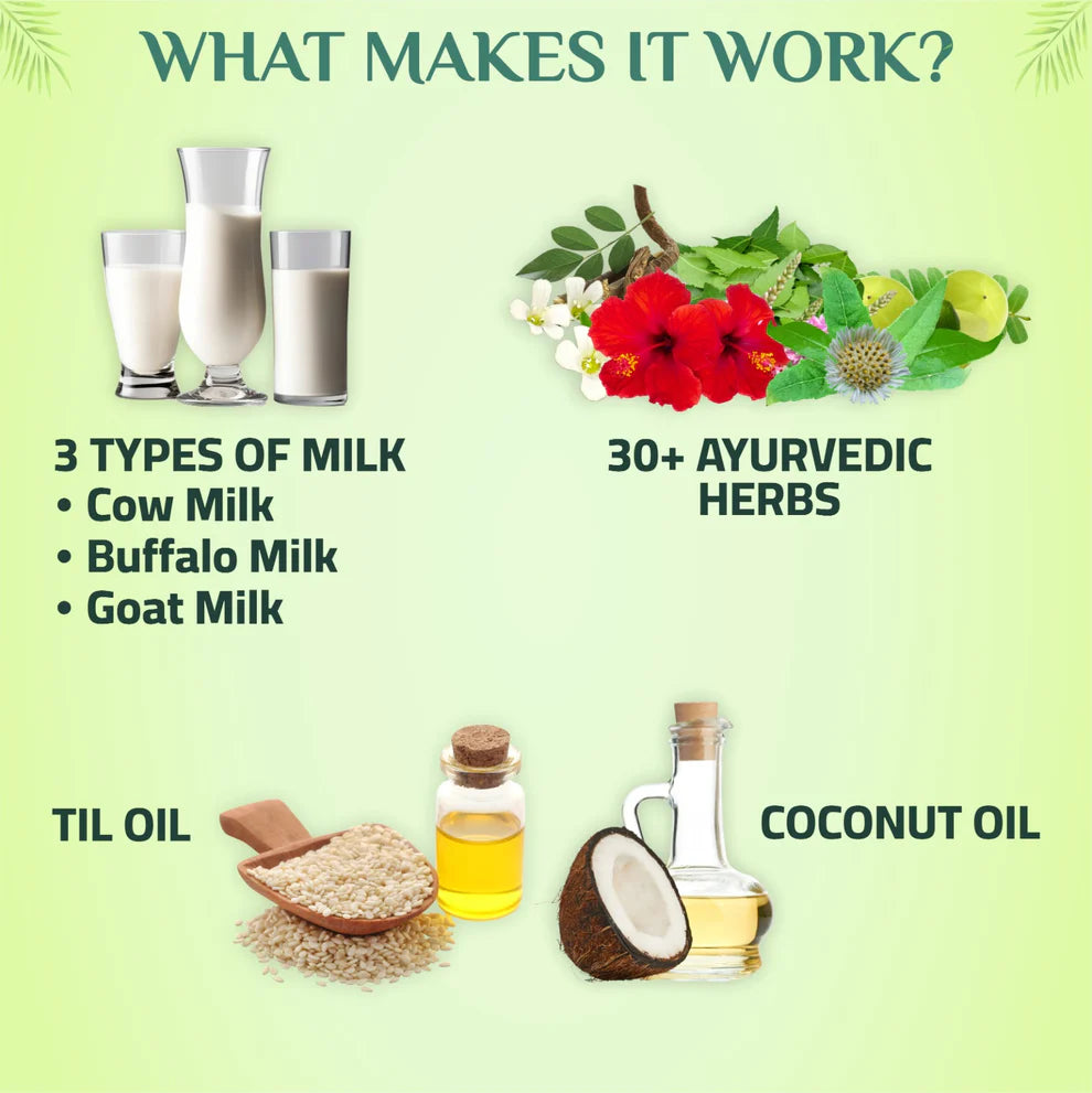 3‑in‑1 Ayurvedic Hair Oil