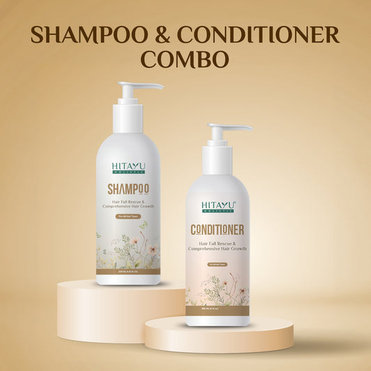 Hitayu Hair Care Duo - Complete Ayurvedic-Inspired Hair Care Routine