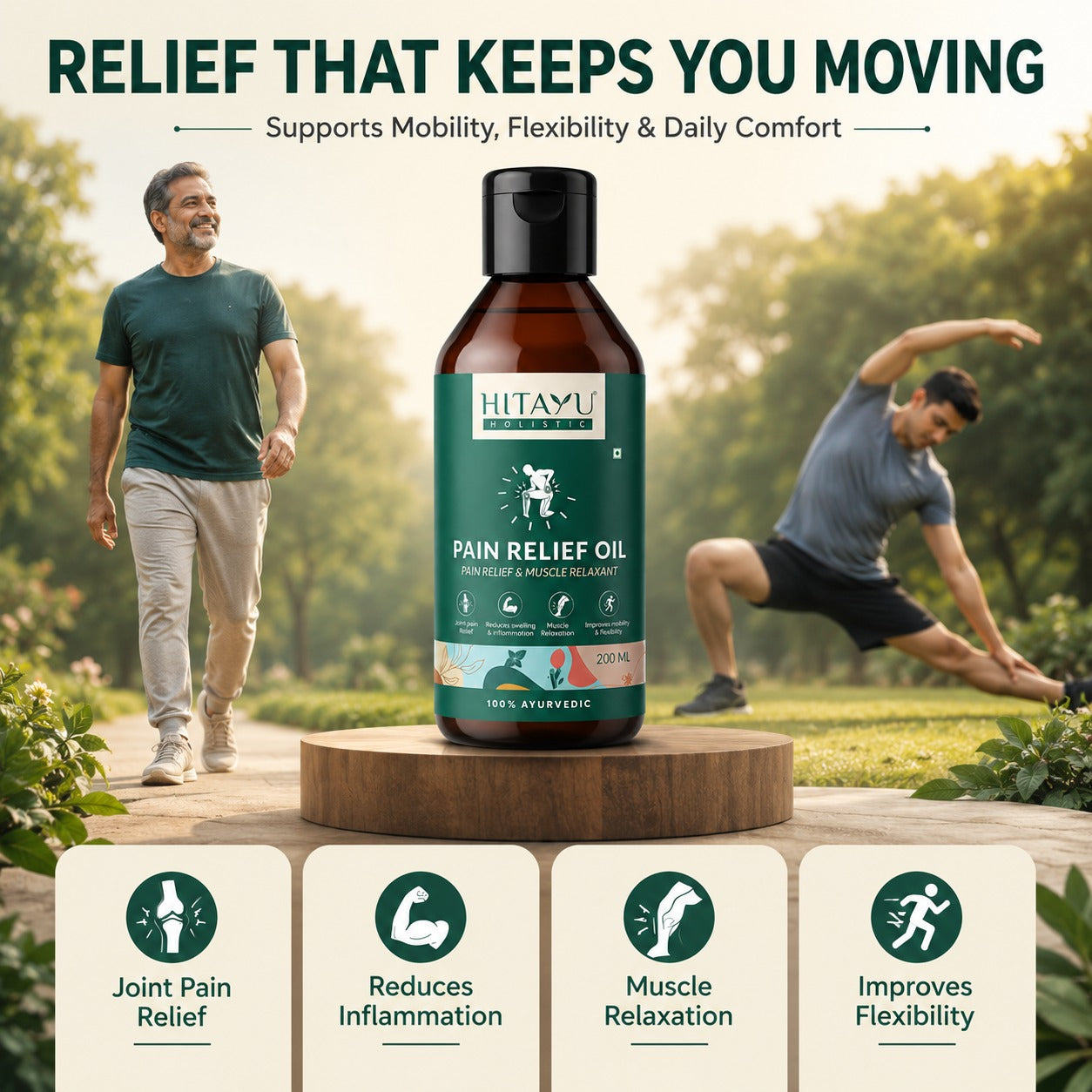 Pain Relief Oil – Ayurvedic Joint & Muscle Comfort Oil