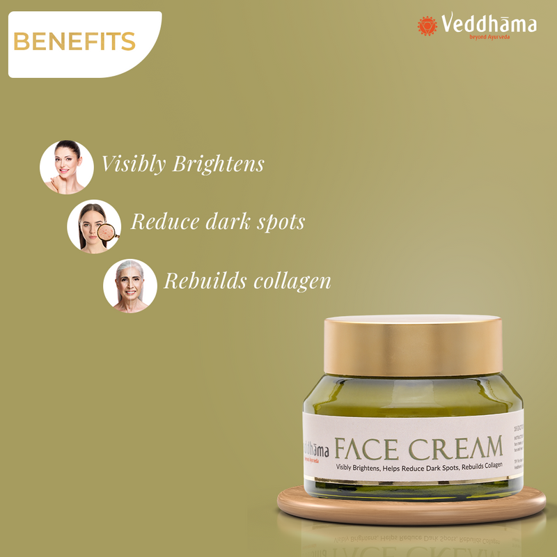 Ayurvedic Face Cream | Brightening | Spot Reduction | Collagen Boost | 100% Chemical-Free