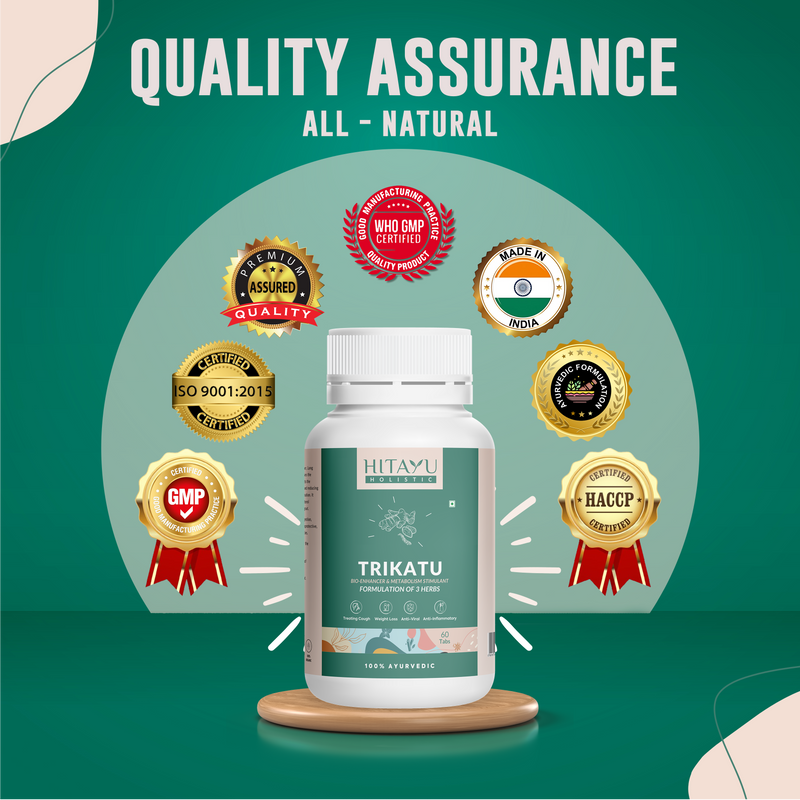 Trikatu Tablets | Ayurvedic Support for Digestion, Metabolism & Detox
